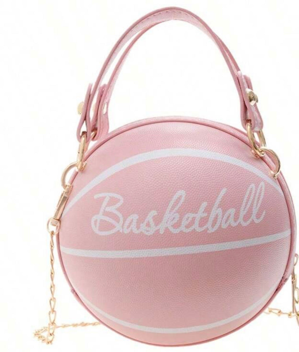 Women's Shoulder Bag, Novelty Bag, Basketball Shaped Chain Bag