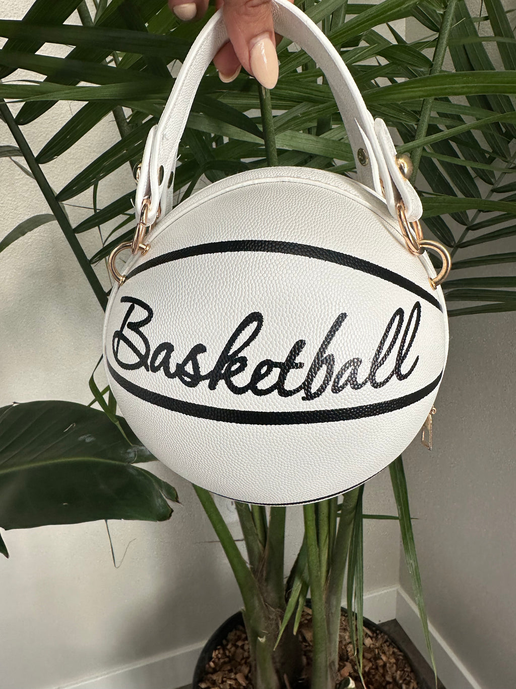 Women's Shoulder Bag, Novelty Bag, Basketball Shaped Chain Bag