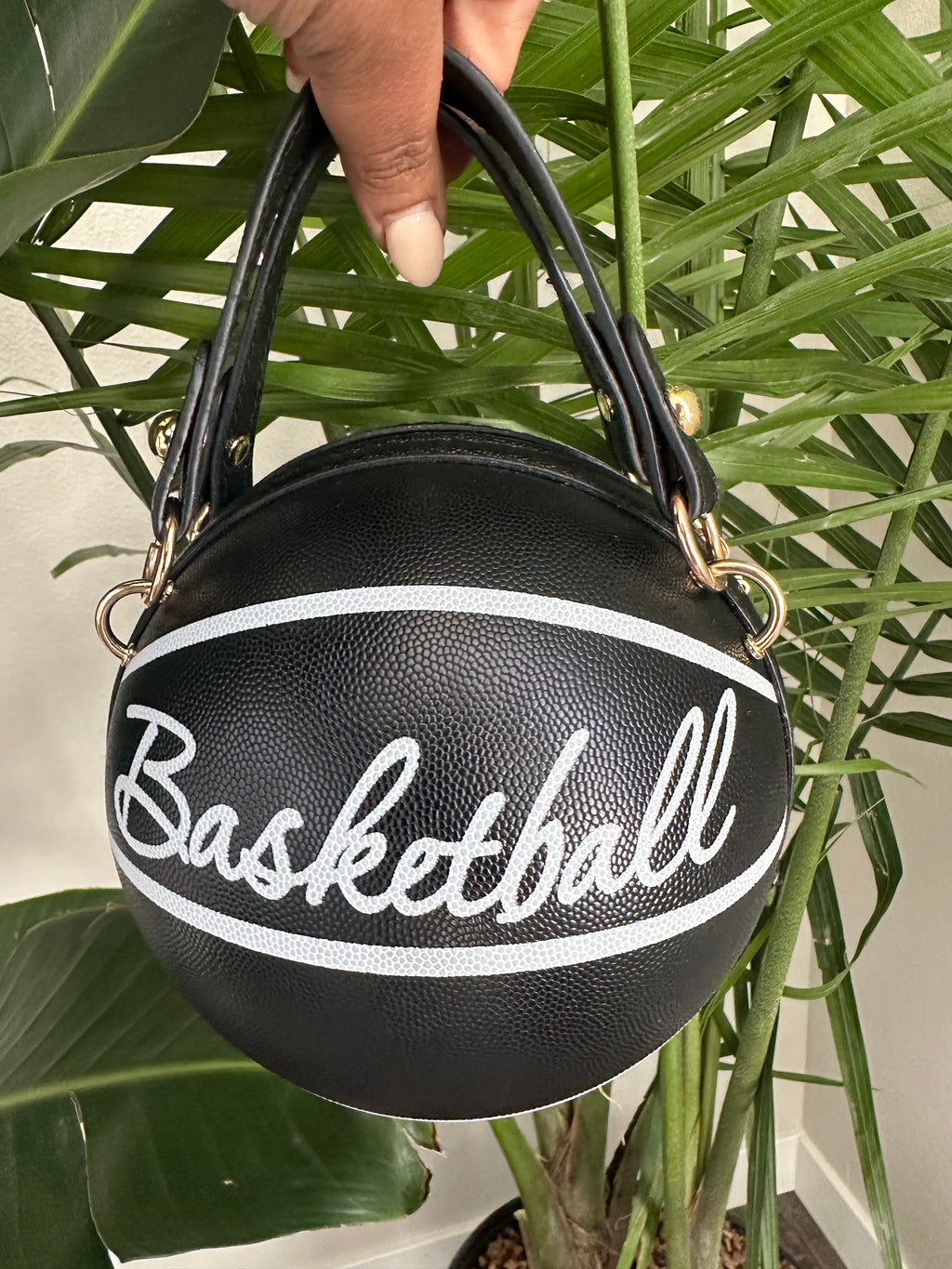 Women's Shoulder Bag, Novelty Bag, Basketball Shaped Chain Bag